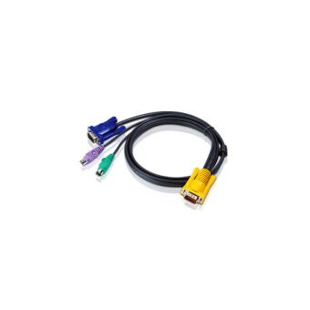 Кабель KVM PS/2 HD15M/USB A(M)--SPHD15M 3м ATEN 2L-5203P