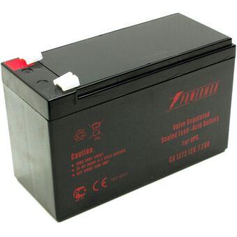 Батарея POWERMAN Battery CA1272, напряжение 12В, емкость 7Ач,макс. ток разряда 105А, макс. ток заряда 2.1А, свинцово-кислотная типа AGM, тип клемм F2, Д/Ш/В 151/65/94, 2.21 кг. CA1272/UPS