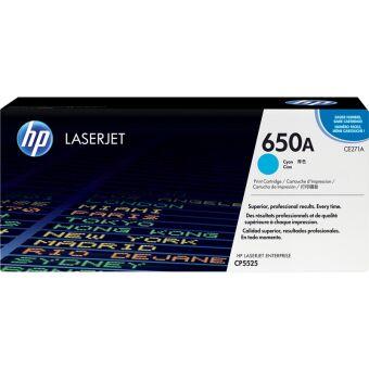 Тонер-картридж HP 650A Cyan Color LaserJet Print Cartridge (CE271A)