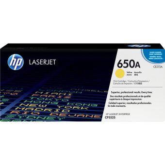 Тонер-картридж HP 650A Yellow Color LaserJet Print Cartridge (CE272A)
