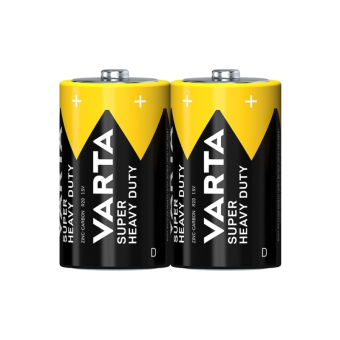 Элемент питания Varta SUPERLIFE R20 D Shrink 2 Heavy Duty 1.5V (2020) (2/24/120)