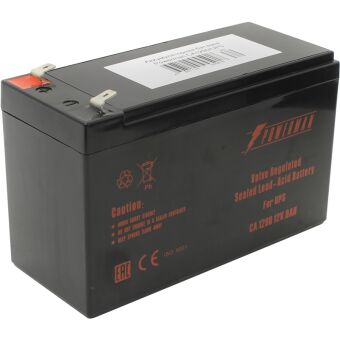 Батарея POWERMAN Battery CA1290, напряжение 12В, емкость 9Ач,макс. ток разряда 135А, макс. ток заряда 2.7А, свинцово-кислотная типа AGM, тип клемм F2, Д/Ш/В 151/65/94, 2.51 кг. CA1290/UPS
