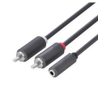 GCR Кабель-переходник аудио 0.3m jack 3,5mm Greenconnect GCR-51841