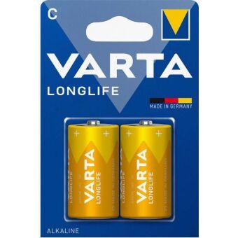 Батарейка Varta LONGLIFE LR14 C BL2 Alkaline 1.5V (4114) (2?/?20?/?200)