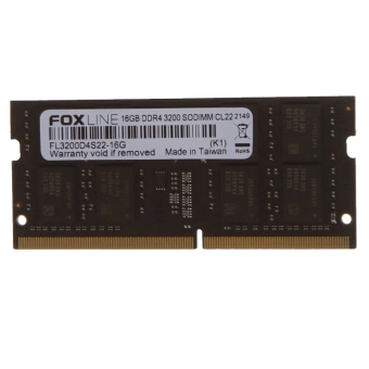 Память оперативная Foxline SODIMM 16GB 3200 DDR4 CL22 (2Gb*8)