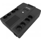 ИБП POWERMAN Brick 1000, линейно-интерактивный, 1000ВА, 600Вт, 4 евророзетки с резервным питанием, 4 евророзетки с фильтрацией, батарея 12В 9Ач 1 шт., 309мм х 202мм х 93мм, 5.6 кг.