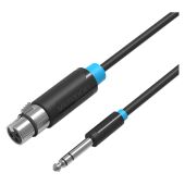 Кабель Vention jack 6.5 mm(m)/XLR(f) - 3 м (BBEBI)