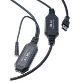 Кабель-адаптер VCOM USB 2.0 Type-AM - USB 2.0 Type-AF 10м