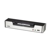 Переключатель, электрон., KVM+Audio+USB 2.0, 1 user USB+2xDVI => 2 cpu USB+4xDVI, со шнурами USB/DVI Dual Link 2х1.8м.+DVI Dual Link 2х1.8м., 2560x1600, настол., исп.спец.шнуры, без OSD, некаскад/ATEN CS1642A