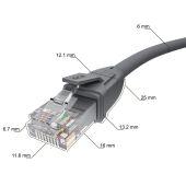 Greenconnect RJ45(m) - RJ45(m) Cat.6 UTP 2м серый