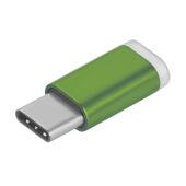 Greenconnect USB Type C на micro USB 2.0, M/F зелёный