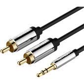 Кабель Vention 2RCA(m)/mini jack 3.5 mm(m) - 1.5 м (P550AC150-S)