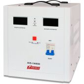 Стабилизатор POWERMAN AVS 15000D, ступенчатый регулятор, цифровые индикаторы уровней напряжения, 15 KВА, 140-260В, максимальный входной ток 80А, клеммная колодка, IP-20, напольный, 410мм х 280мм х 310мм, 24.7 кг. 
