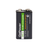 Аккумулятор бытовой GoPower Крона 6F22 (00-00017020)