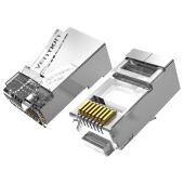 Коннектор Vention RJ45 (8p8c), FTP, cat. 6A, под витую пару, экранированный (10шт.) (IDFR0-10)