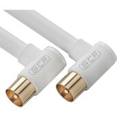 GCR Кабель 5.0m антенный (коаксиальный) TV M угловой Greenconnect TV M - TV M 5м