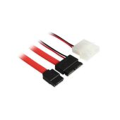 Комплект SATA-кабелей Slim Greenconnect GC- ST302 Slim SATA 13pin AM mSATA - SATA II, molex 0.5м