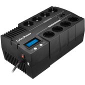 ИБП CyberPower BR700ELCD, Line-Interactive, 700VA/420W, 8 Schuko розеток, USB&USB Charger, RJ11/RJ45, LCD дисплей, Black, 0.23х0.33х0.2м., 6.2кг.