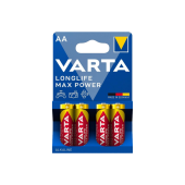 Батарейка AA Varta LONGLIFE MAX POWER (MAX TECH) LR6 AA BL4 Alkaline 1.5V