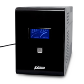 ИБП POWERMAN Smart Sine 1500, LCD, линейно-интерактивный, 1500ВА, 1050Вт, 4 евророзетки с резервным питанием, USB, батарея 12В 9Ач 2 шт., 380мм х 158мм х 198мм, 11.5 кг. UPS Smart Sine