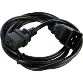 Кабель с разъемом С19 - С20 на проводе ПВС 3*2.5 3.0 метра. черный Power Cube PVC-AP 3x2.5 C19C20 3.0m