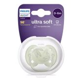 Пустышка ultra soft, листочки, 0-6 мес., 1 шт.