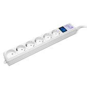 Фильтр-удлинитель Power Cube 1,9 м 6 розеток (белый) 16А/3,5кВт Power Cube (1.9 м, 6 розеток)