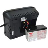 ИБП SPD-750U LCD, линейно-интерактивный, цифровой дисплей, 750 ВA, 450 Вт, 4 евророзетки с резервным питанием, 4 евророзетки с фильтрацией, USB, защита RJ45/RJ11, батарея свинцово-кислотная 12В 9Ач, ШхГхВ 285х232х103мм, 7.4 кг Powercom SPD-750U LCD USB