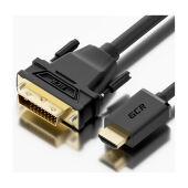 GCR Кабель 2.0m HDMI-DVI черный, GOLD, 19M Greenconnect GCR-52172