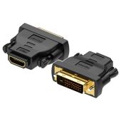 Адаптер-переходник Vention DVI 24+1 M Адаптер-переходник DVI 24+1M/HDMI 19F (ECDB0)