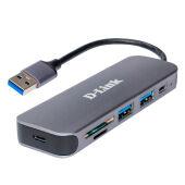 Концентратор D-Link DUB-1325 с разъемом USB 3.0 Type-A (DUB-1325/A2A)