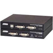 USB, DVI, КВМ-удлинитель c поддержкой Dual View и HDBaseT™ 2.0 (1920 x 1200 100 м)/ATEN CE624