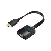 Мультимедиа конвертер Vention HDMI 19М/VGA F/mini Jack 3.5 mm F/micro USB 2.0 Type B F (ACKBB)