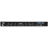 Переключатель, электрон., KVM+Audio, 1 user USB+DVI => 8 cpu USB+DVI, со шнурами USB DVI-D 2x1.8м., 1920x1200 DVI Single Link/2048x1536 VGA, 1U 19", исп.спец.шнуры, OSD, каскад 512, (2-портовый USB 2.0 hub) ATEN CS1768