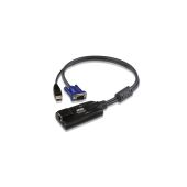 Модуль удлинителя, SVGA+KBD+MOUSE USB, 40 метр., для подкл. комп. к перекл. макс.разреш. 1600х1200, RJ45+HD-DB15+USB A-тип, Female+2xMale, без Б.П., (DDC2B)/ATEN KA7570