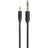 Кабель-адаптер Адаптер-переходник Telecom jack 6.35 mm M/Jack 3.5 mm M (TAV6165-3M)