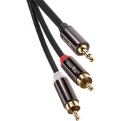 Кабель Кабель-переходник Telecom 2 x RCA M/Jack 3.5 mm F (TAV7183M-1.5M)