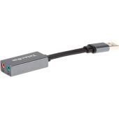 Переходник Адаптер Telecom USB 2.0 Type C M/2 x Jack 3.5 mm F (TA313U)