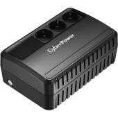 ИБП CyberPower BU600E, Line-Interactive, 600VA/360W, 3 Schuko розетки, Black, 0.28х0.14х0.23м., 4.4кг.