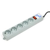 Фильтр-удлинитель Power Cube B 3.0 м 5 розеток (серый) 10А/2,2кВт Power Cube B (3 м, 5 розеток)