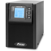 ИБП POWERMAN Online 1000, LCD, двойного преобразования, 1000ВА, 900Вт, 2 евророзетки с резервным питанием, USB, RS232, слот SNMP, разъем EPO, батарея 12В 9Ач 2 шт., 215 х 315 х 365 мм., 10.7 кг.