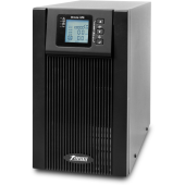 ИБП POWERMAN Online 3000, LCD, двойного преобразования, 3000ВА, 2700Вт, 3 евророзетки с резервным питанием, USB, RS232, слот SNMP, разъем EPO, батарея 12В 9Ач 6 шт., 285 х 445 х 570 мм., 28.6 кг.